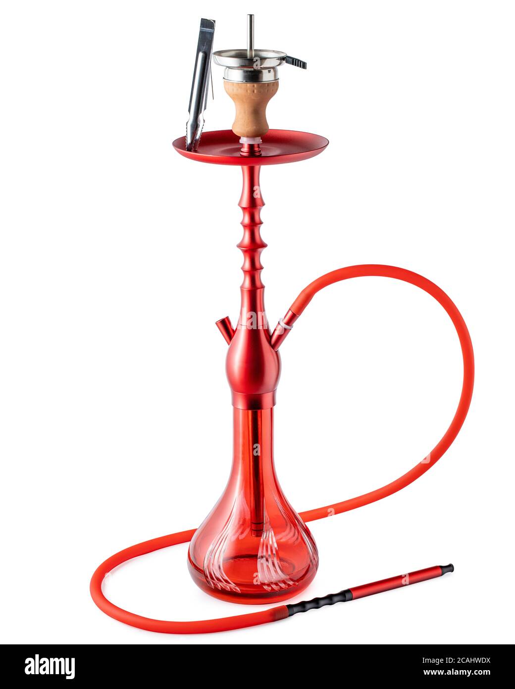 Gancio isolato o tubo dell'acqua con tubo flessibile Foto Stock