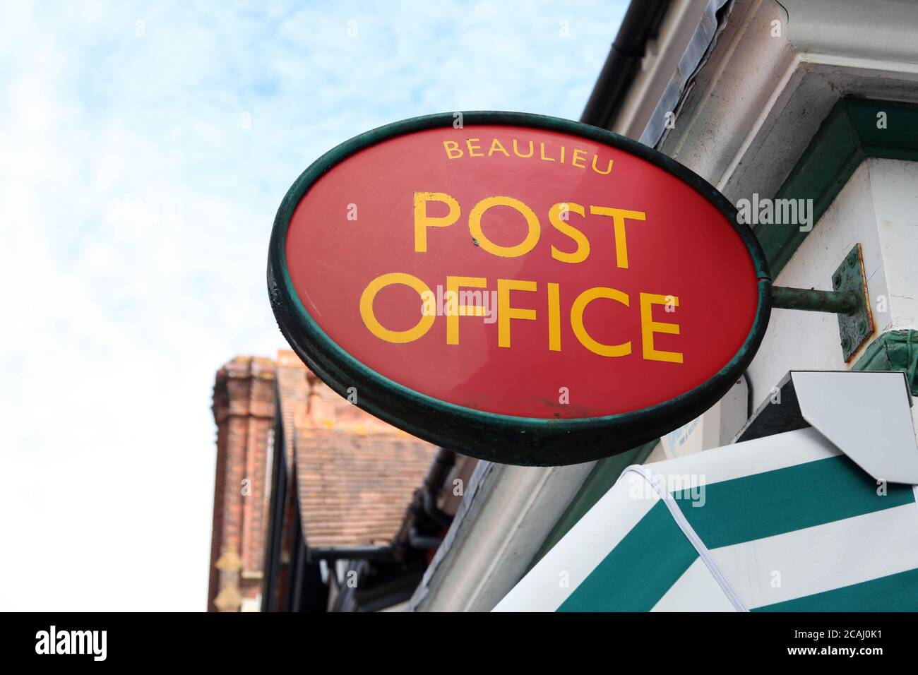Ufficio postale di Beaulieu Village, New Forest, Beaulieu, Hampshire, Inghilterra, Regno Unito, agosto 2020 Foto Stock