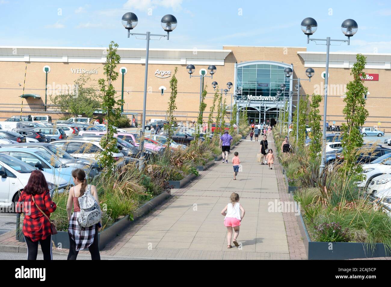 Centro commerciale Meadowhall nella città di Sheffield, nel sud Yorkshire Foto Stock