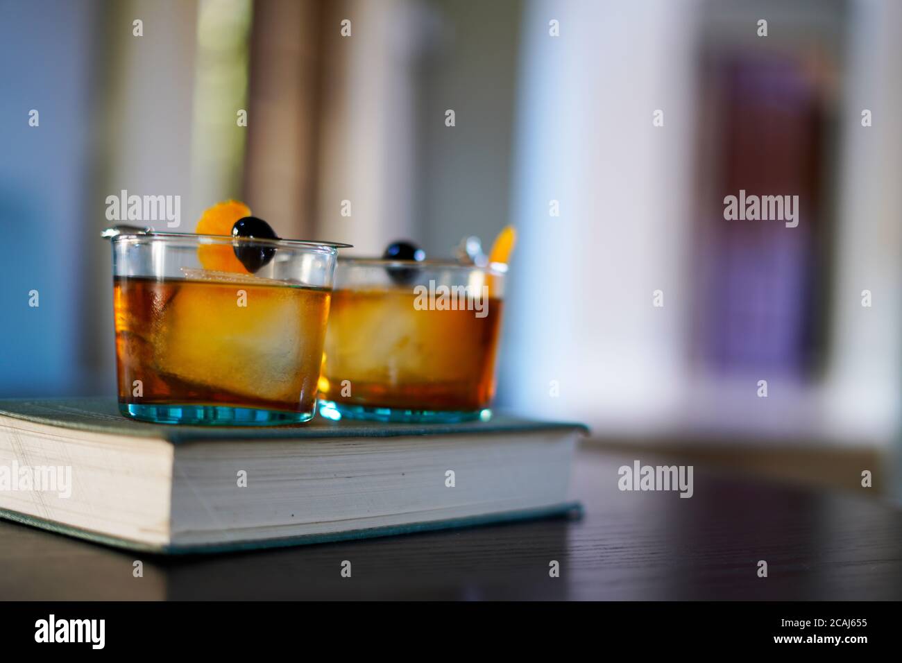 Acero in vecchio stile con un ciliegio maraschino - look vintage Foto Stock