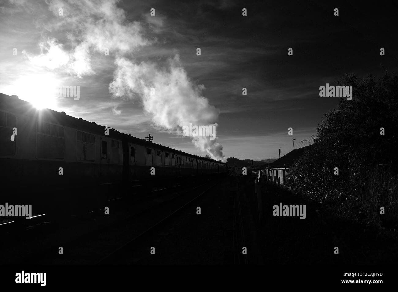 'Odney Manor' lasciando Blue Anchor con un servizio episcopale Lydeard - Minehead. Foto Stock