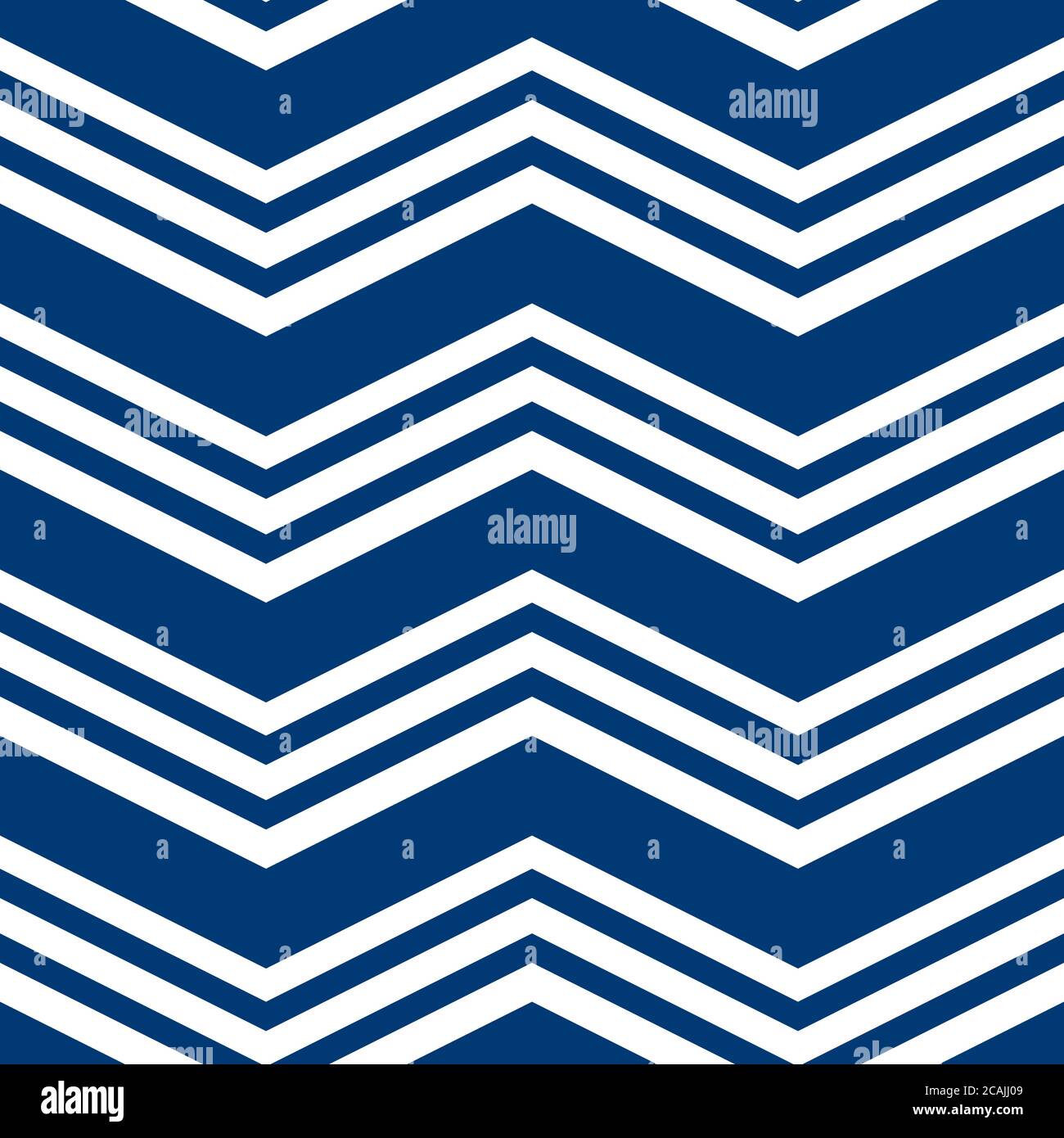 Semplice pattern chevron, vettore di sfondo geometrico astratto. Classici colori blu e bianco. Facile da colorare. Illustrazione Vettoriale