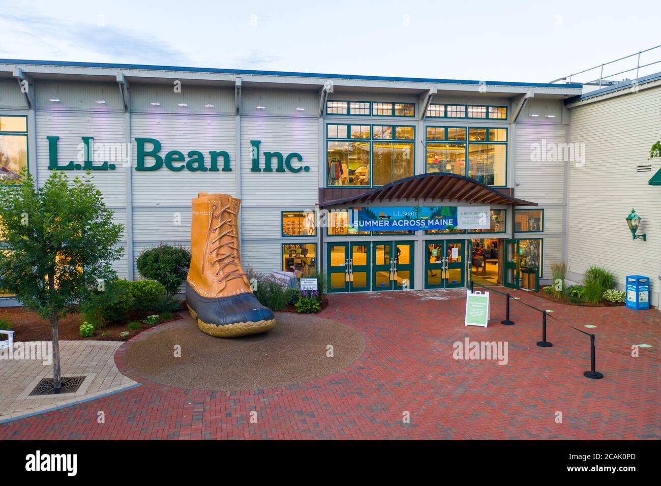 LL Bean Flagship Store, Freeport, Maine, Stati Uniti Foto Stock