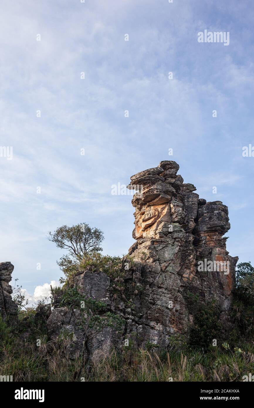 Sito conosciuto come 'Condominio de Pedras' a Delfinopolis, Minas Gerais, Brasile Foto Stock