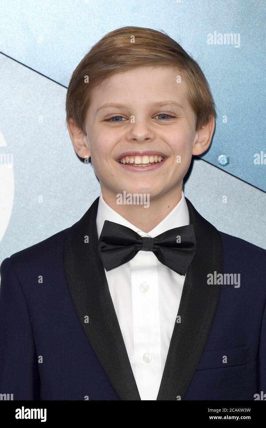 LOS ANGELES - GEN 19: Nicholas Crovetti al 26° Screen Actors Guild Awards al Shrine Auditorium il 19 gennaio 2020 a Los Angeles, California Foto Stock