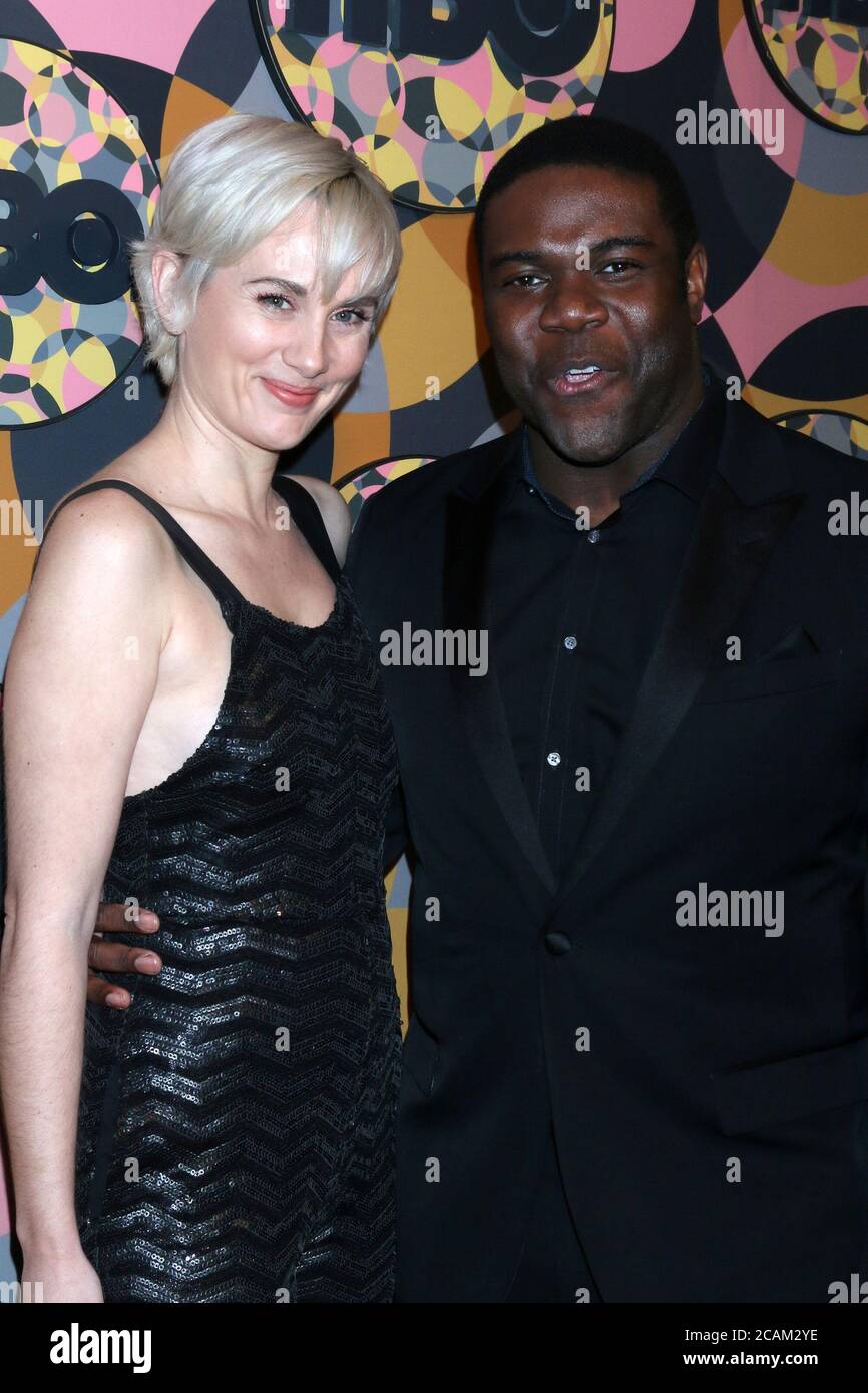 LOS ANGELES - 5 GENNAIO: Sam Richardson e moglie al Golden Globe After Party 2020 HBO all'hotel Beverly Hilton il 5 gennaio 2020 a Beverly Hills, California Foto Stock