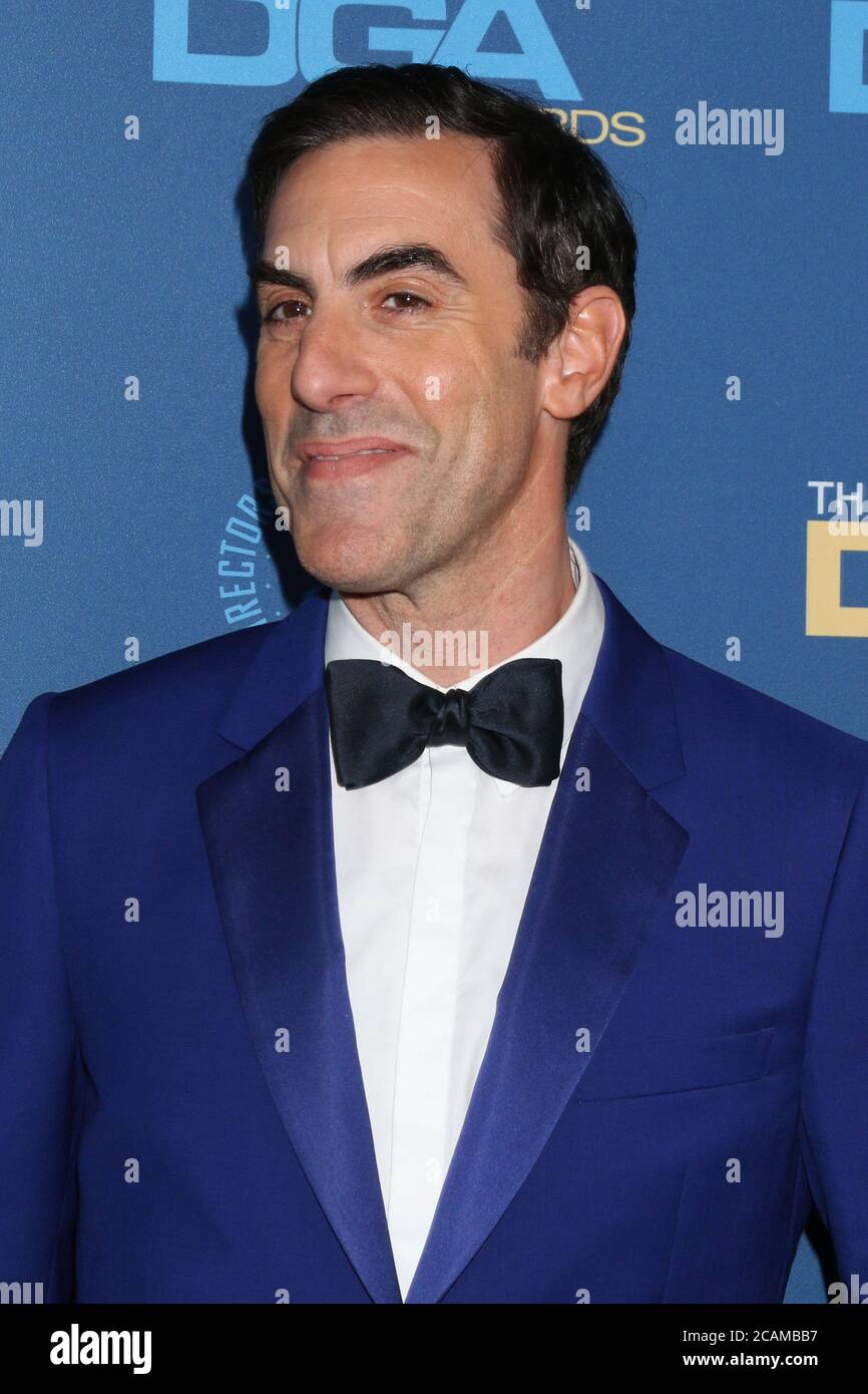 LOS ANGELES - 2 FEBBRAIO: Sacha Baron Cohen al Director's Guild of America Awards 2019 presso la sala da ballo Dolby il 2 febbraio 2019 a Los Angeles, California Foto Stock