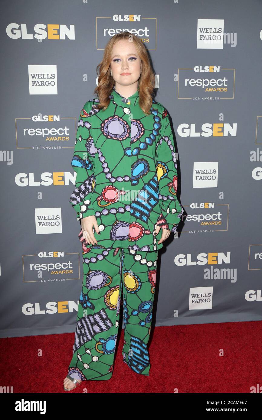 LOS ANGELES - OTT 25: Liv Hewson al GLSEN RESPECT Awards al Beverly Wilshire Hotel il 25 ottobre 2019 a Beverly Hills, California Foto Stock