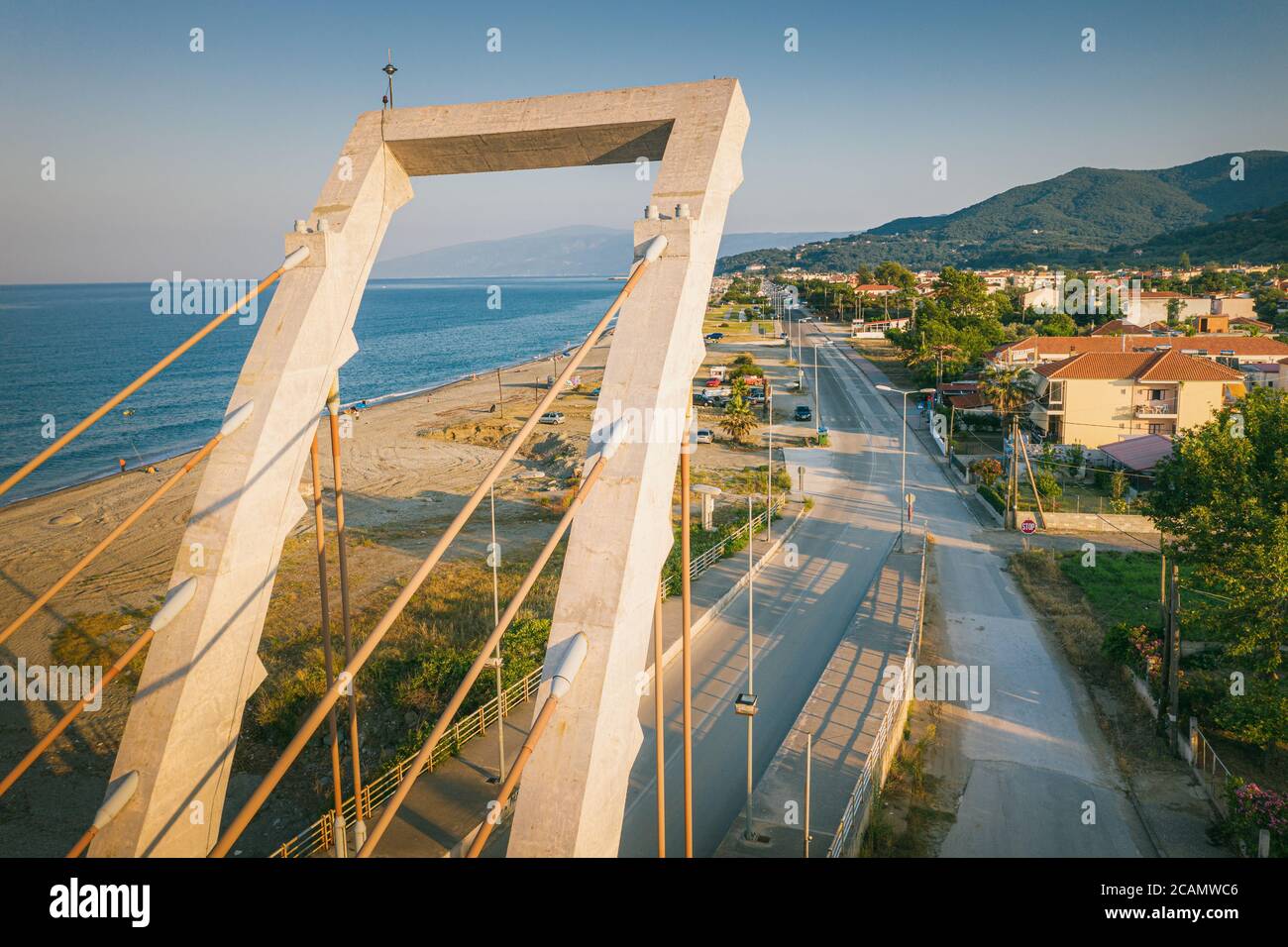 Ponte di Agiokampos, Grecia Foto Stock