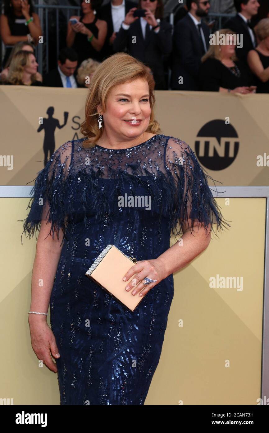 LOS ANGELES - GEN 21: Catherine Curtin al 24esimo schermo attori Guild Awards - Sala Stampa presso Shrine Auditorium il 21 gennaio 2018 a Los Angeles, CA Foto Stock