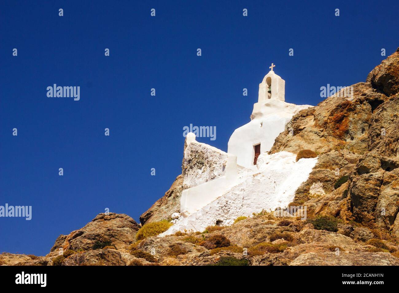 Chiesa di Agios Ioannis Theologos sull'isola di Naxos, Grecia Foto Stock