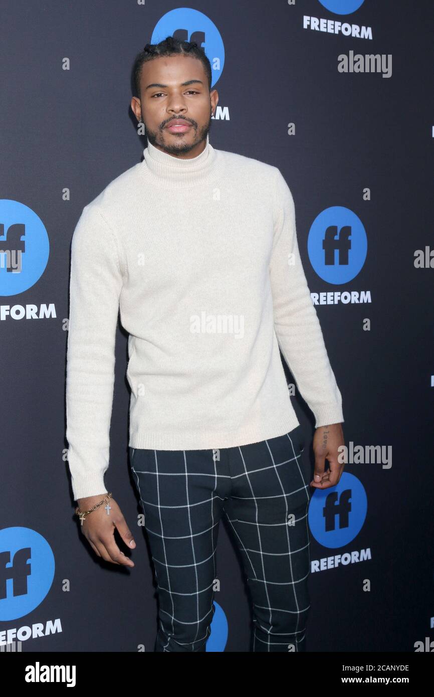 LOS ANGELES - JAN 18: Trevor Jackson al Freeform Summit 2018 a NeueHouse il 18 gennaio 2018 a Los Angeles, California Foto Stock