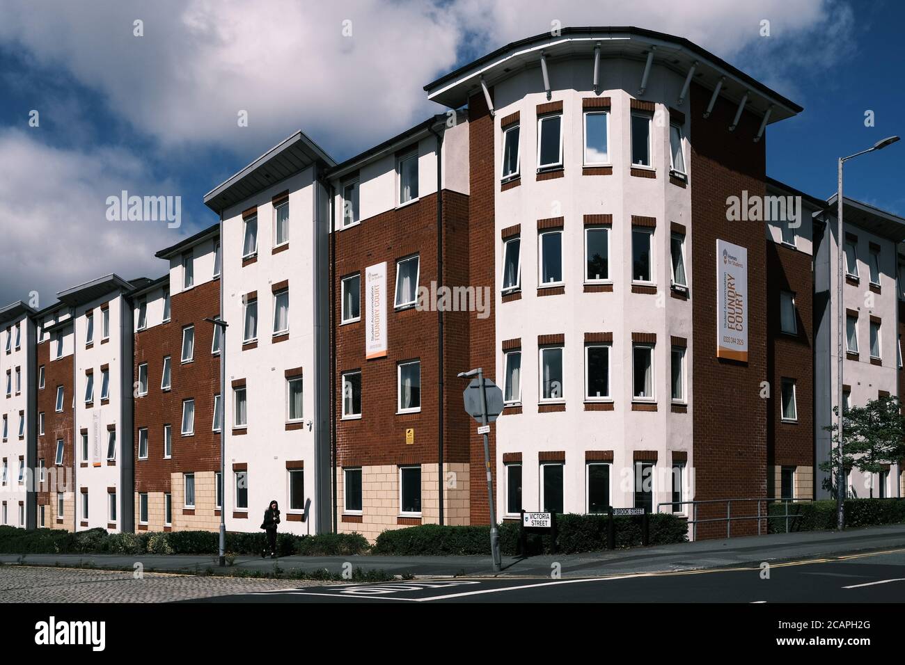 University of Central Lancashire Alloggi per studenti a Preston Lancashire, Regno Unito. Foto Stock