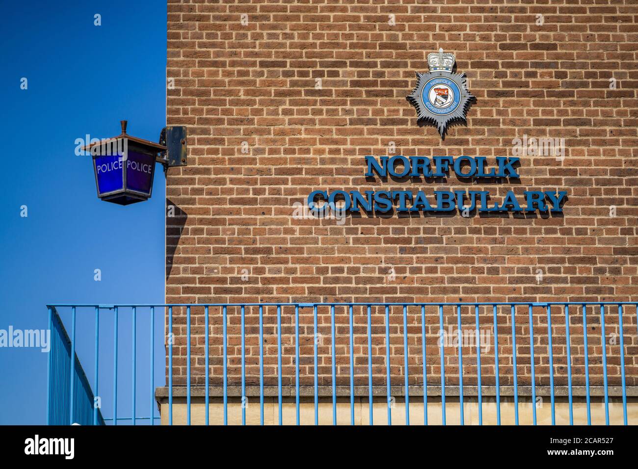Norfolk Constabulary Norwich Police Station in Norwich Centrale Norfolk UK. Parte del Municipio di Norwich. 1932-38 Architetti C. H. James e S. R. Pierce. Foto Stock