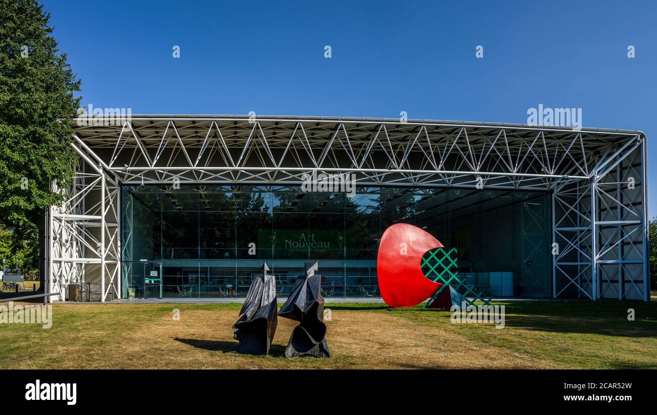 Sainsbury Center for Visual Arts presso l'Università dell'East Anglia, campus dell'UEA Norwich Norfolk. L'architetto Norman Foster di Foster + Partners ha aperto il 1978. Foto Stock