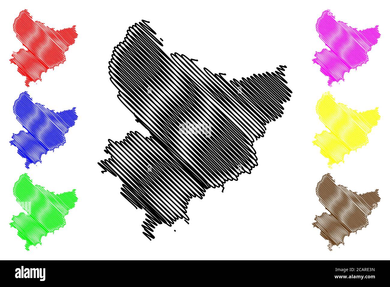 Dipartimento delle Alpi Marittime (Francia, Repubblica francese, regione Provenza-Alpi-Costa Azzurra) mappa illustrazione vettoriale, schizzo scrimolo mappa delle Alpi Marittime Illustrazione Vettoriale
