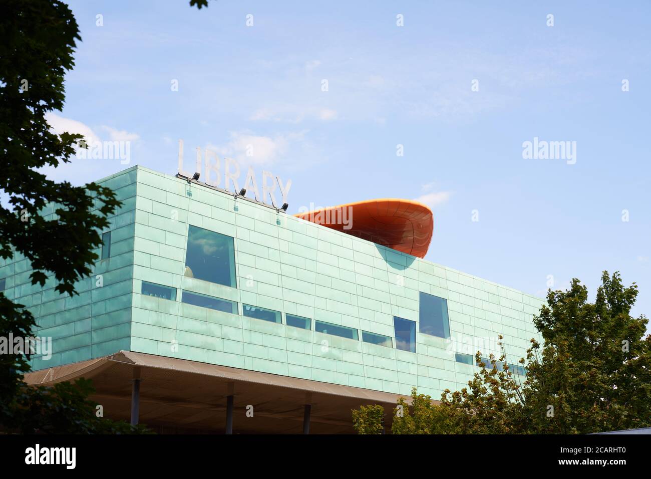 Premiato punto di riferimento della Biblioteca Peckham Foto Stock