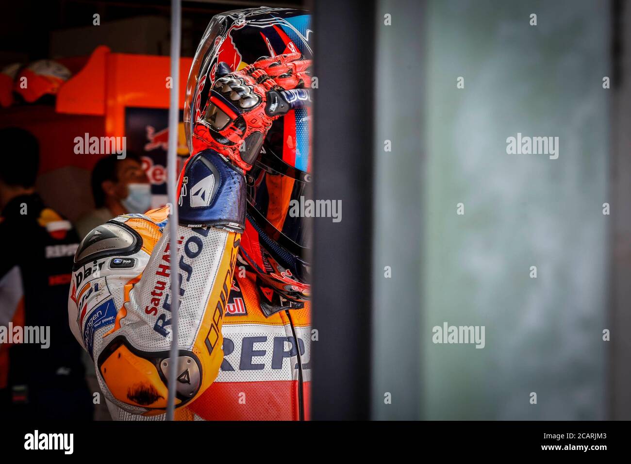 Brno, Repubblica Ceca. 8 agosto 2020. Qualificandosi per il Gran Premio della Repubblica Ceca al circuito di Brno. 8 agosto 2020 Causificacion para el Gran Premio de MotoGP de la Republica Checa en el circuito de Brno. 8 de Agosto, 2020 MotoGP.com/Cordon Rassegna stampa: CORDON PRESS/Alamy Live News Foto Stock