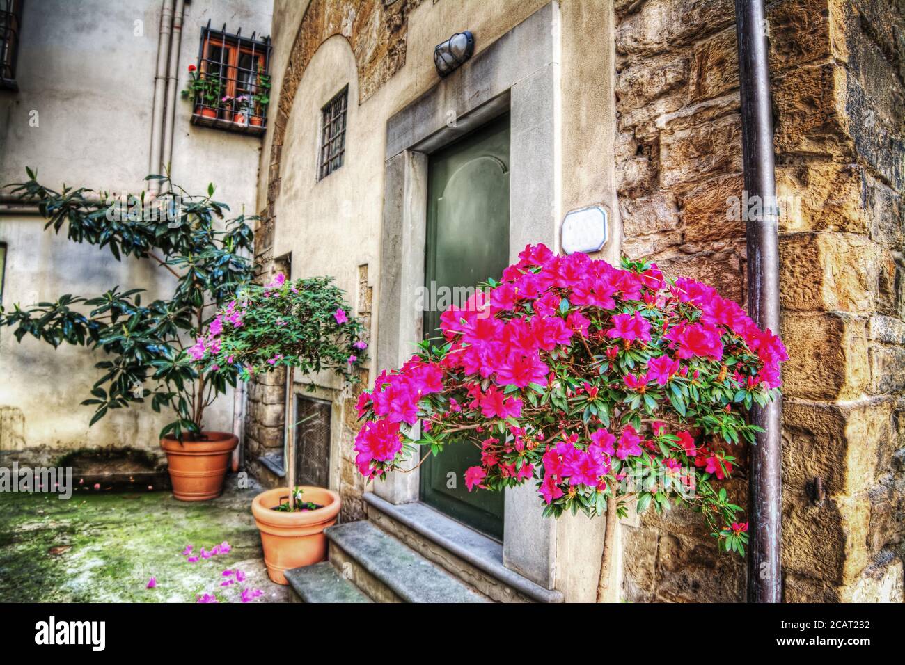 Angolo pittoresco a Firenze, Italia Foto Stock