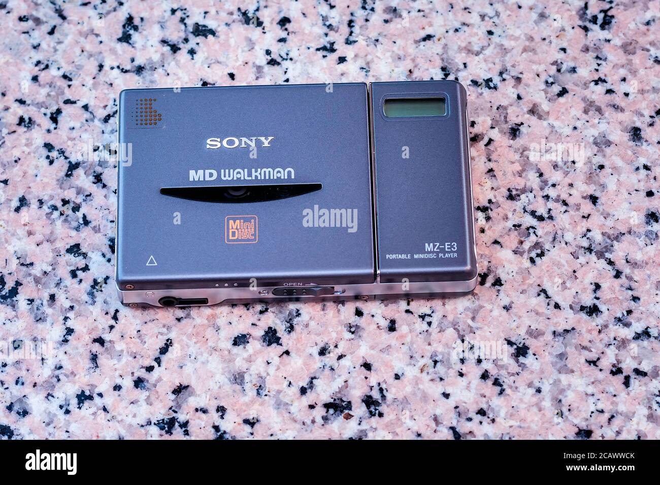 Lettore CD Mini Disc Sony WALKMAN®. Foto Stock