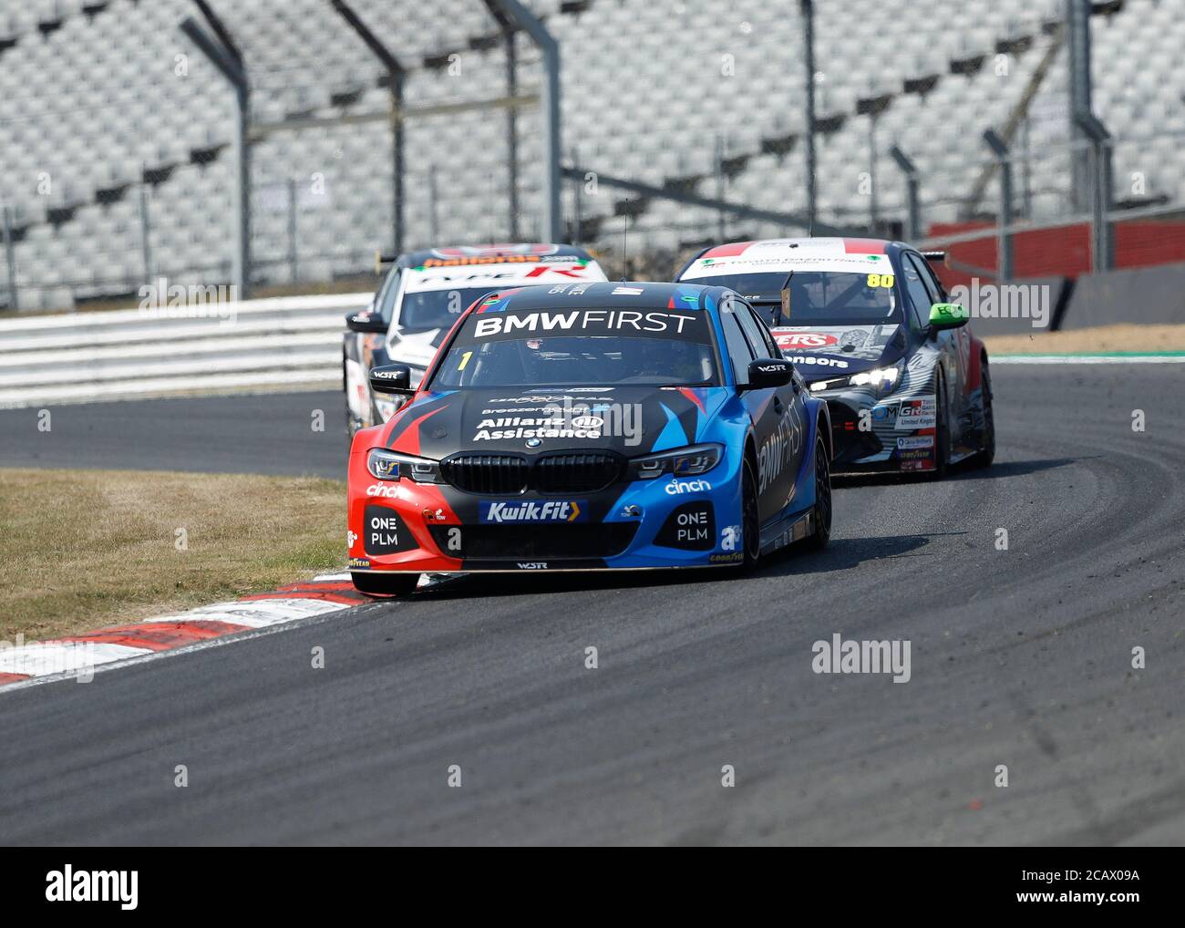 West Kingsdown, Kent, Regno Unito. 09 agosto 2020. Kwik Fit British Touring Car Championship, Race Day; Colin Turkington nella sua squadra BMW 330i M Sport che guida la gara durante il round 5 Credit: Action Plus Sports Images/Alamy Live News Foto Stock