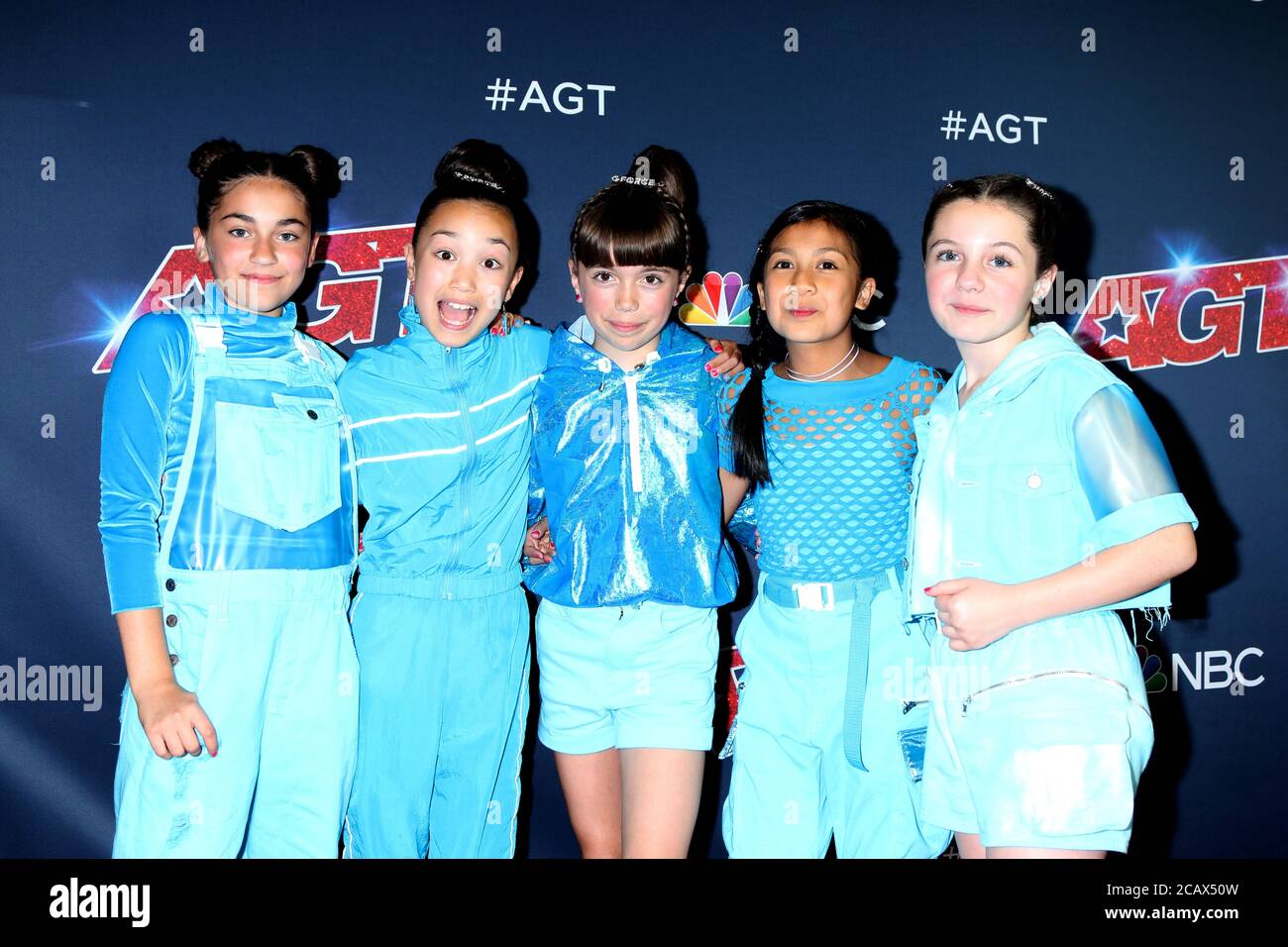 LOS ANGELES - AGOSTO 13: GForce al 'America's Got Talent' Season 14 Live Show Red Carpet al Dolby Theatre il 13 agosto 2019 a Los Angeles, CA Foto Stock