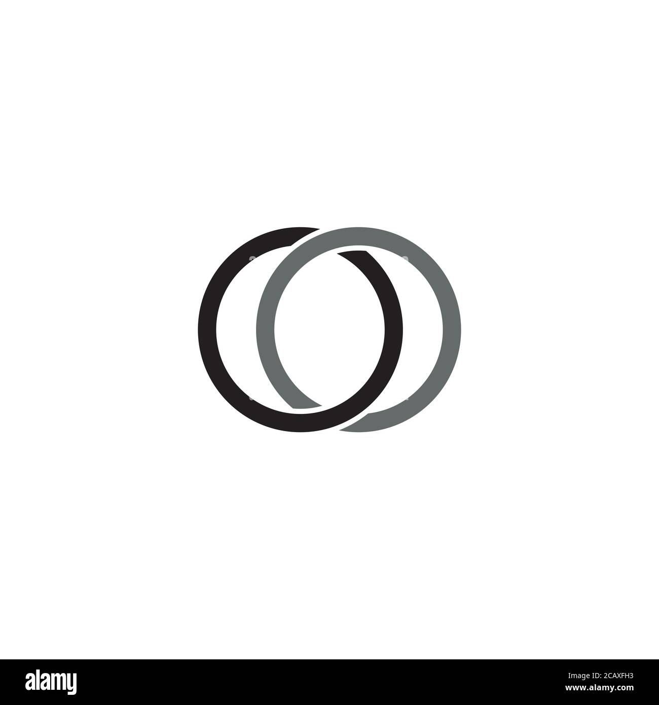 Un logo/icona a forma di anello semplice Illustrazione Vettoriale