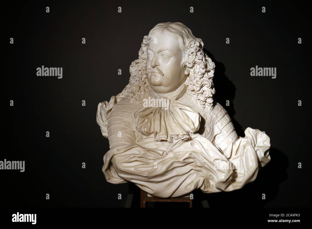 Parma, Italia, Emilia Romagna - 4 agosto 2020 - Galleria Nazionale, busto di Ranuccio Farnese di Gianlorenzo Bernini Foto Stock