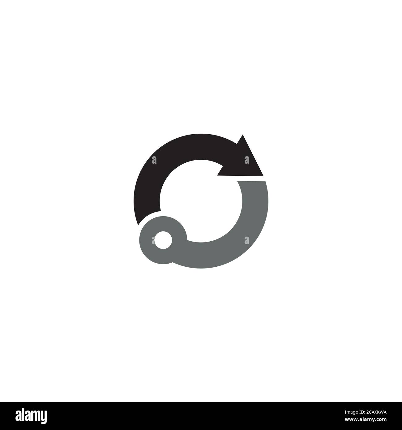 Tecnologia e logo/icona freccia Illustrazione Vettoriale