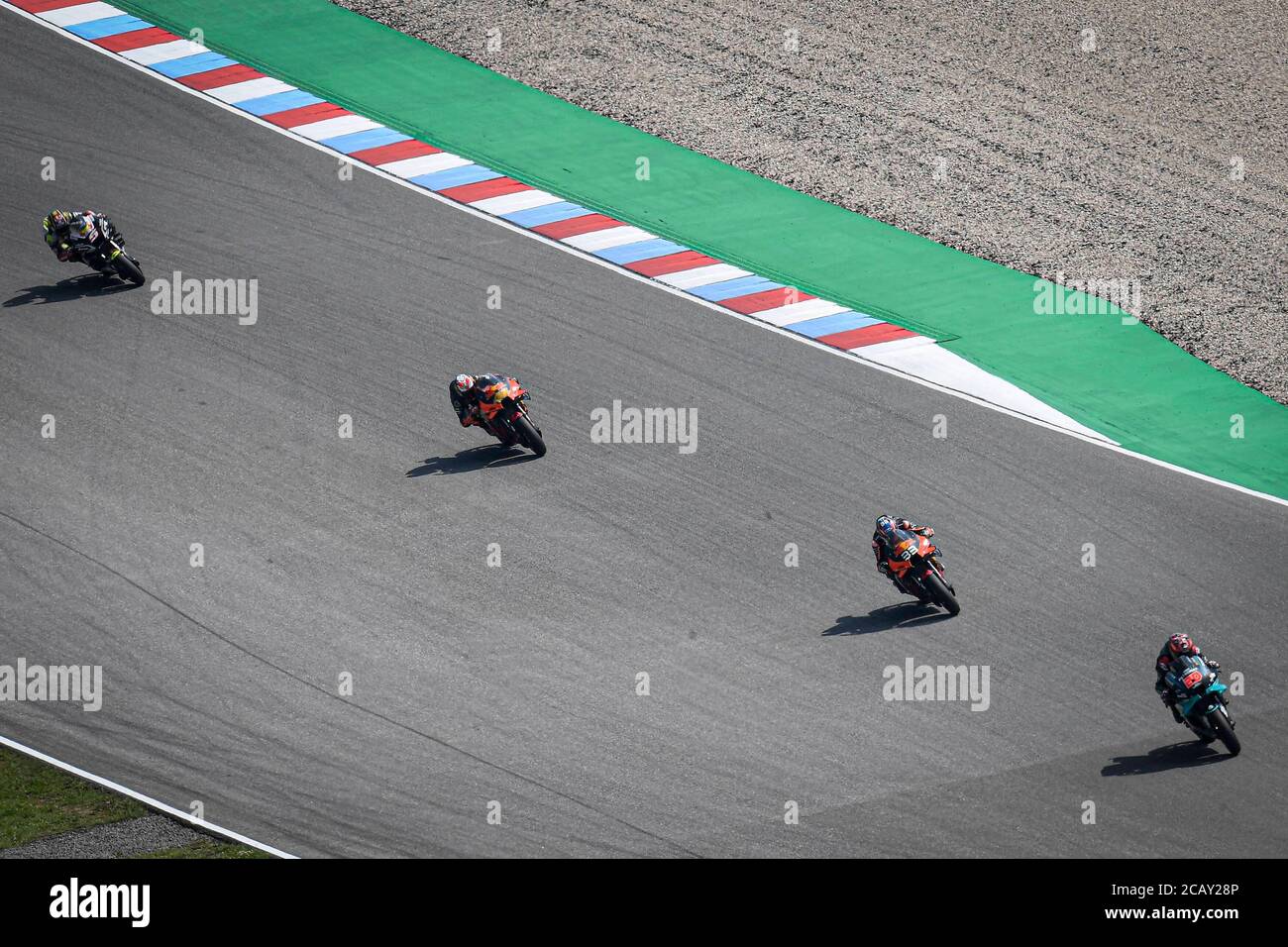 Brno, Repubblica Ceca. 09 agosto 2020. Gara del Gran Premio del MotoGP della Repubblica Ceca sul circuito di Brno. 9 agosto 2020 Carreras en el Gran Premio de MotoGP de la Republica Checa en el circuito de Brno. 9 de Agosto, 2020 MotoGP.com/Cordon Rassegna stampa: CORDON PRESS/Alamy Live News Foto Stock