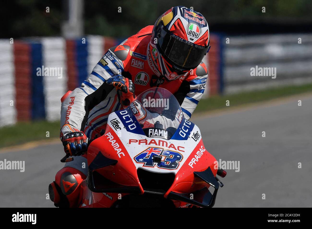 Brno, Repubblica Ceca. 10 agosto 2003. Gara del Gran Premio del MotoGP della Repubblica Ceca sul circuito di Brno. 9 agosto 2020 Carreras en el Gran Premio de MotoGP de la Republica Checa en el circuito de Brno. 9 de Agosto, 2020 Jack Miller MotoGP.com/Cordon Rassegna stampa: CORDON PRESS/Alamy Live News Foto Stock