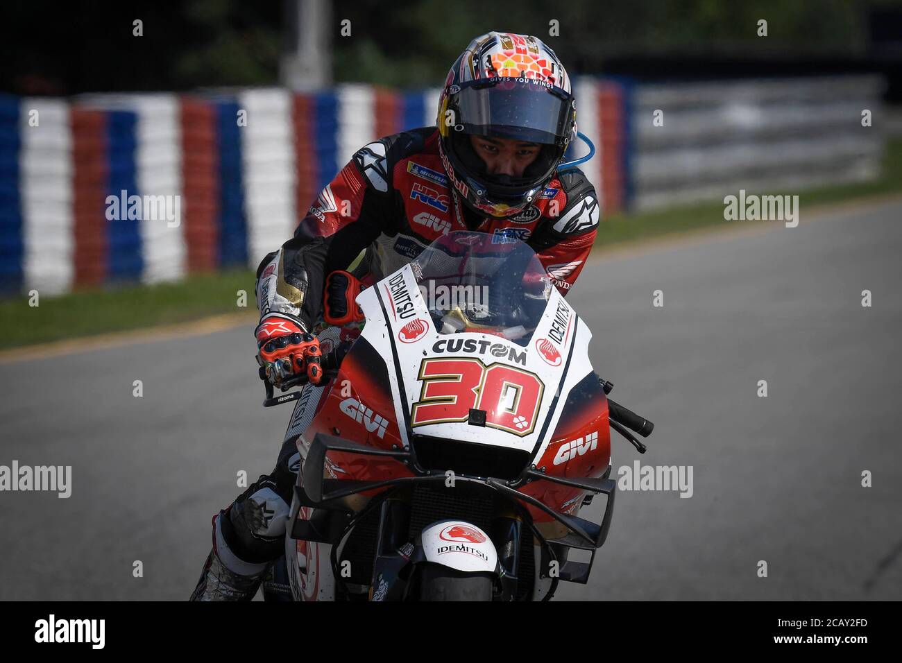 Brno, Repubblica Ceca. 09 agosto 2020. Gara del Gran Premio del MotoGP della Repubblica Ceca sul circuito di Brno. 9 agosto 2020 Carreras en el Gran Premio de MotoGP de la Republica Checa en el circuito de Brno. 9 de Agosto, 2020 Takaaki Nakagami MotoGP.com/Cordon Rassegna stampa: CORDON PRESS/Alamy Live News Foto Stock