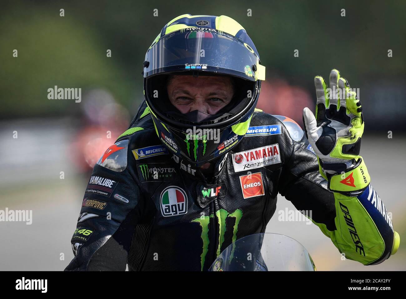 Brno, Repubblica Ceca. 09 agosto 2020. Gara del Gran Premio del MotoGP della Repubblica Ceca sul circuito di Brno. 9 agosto 2020 Carreras en el Gran Premio de MotoGP de la Republica Checa en el circuito de Brno. 9 de Agosto, 2020 MotoGP.com/Cordon Rassegna stampa: CORDON PRESS/Alamy Live News Foto Stock