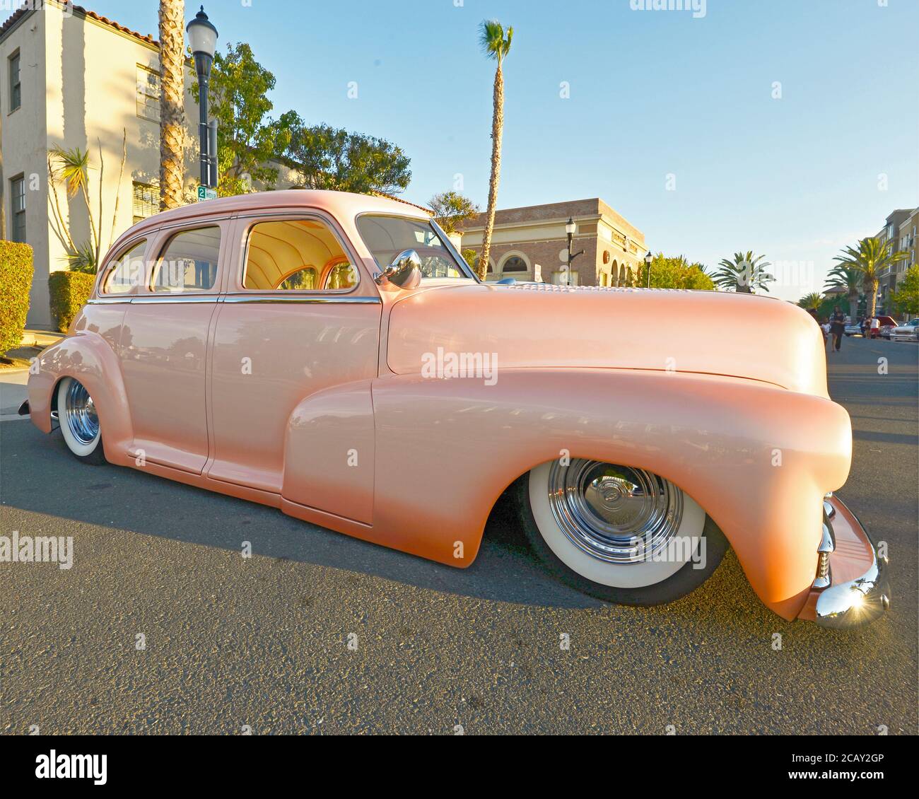 Auto personalizzata, mostra estiva di auto nel centro storico di Pittsburg, California, Stati Uniti Foto Stock