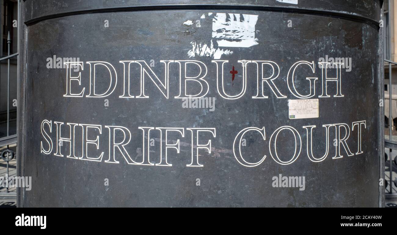 Corte sceriffo di Edimburgo e Corte di Giustizia della Pace. Foto Stock