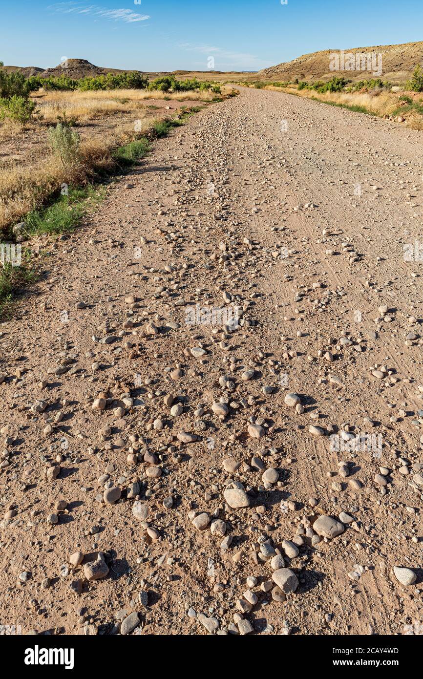 Dirt Road in Bureau Land management vicino Moab Utah USA Foto Stock