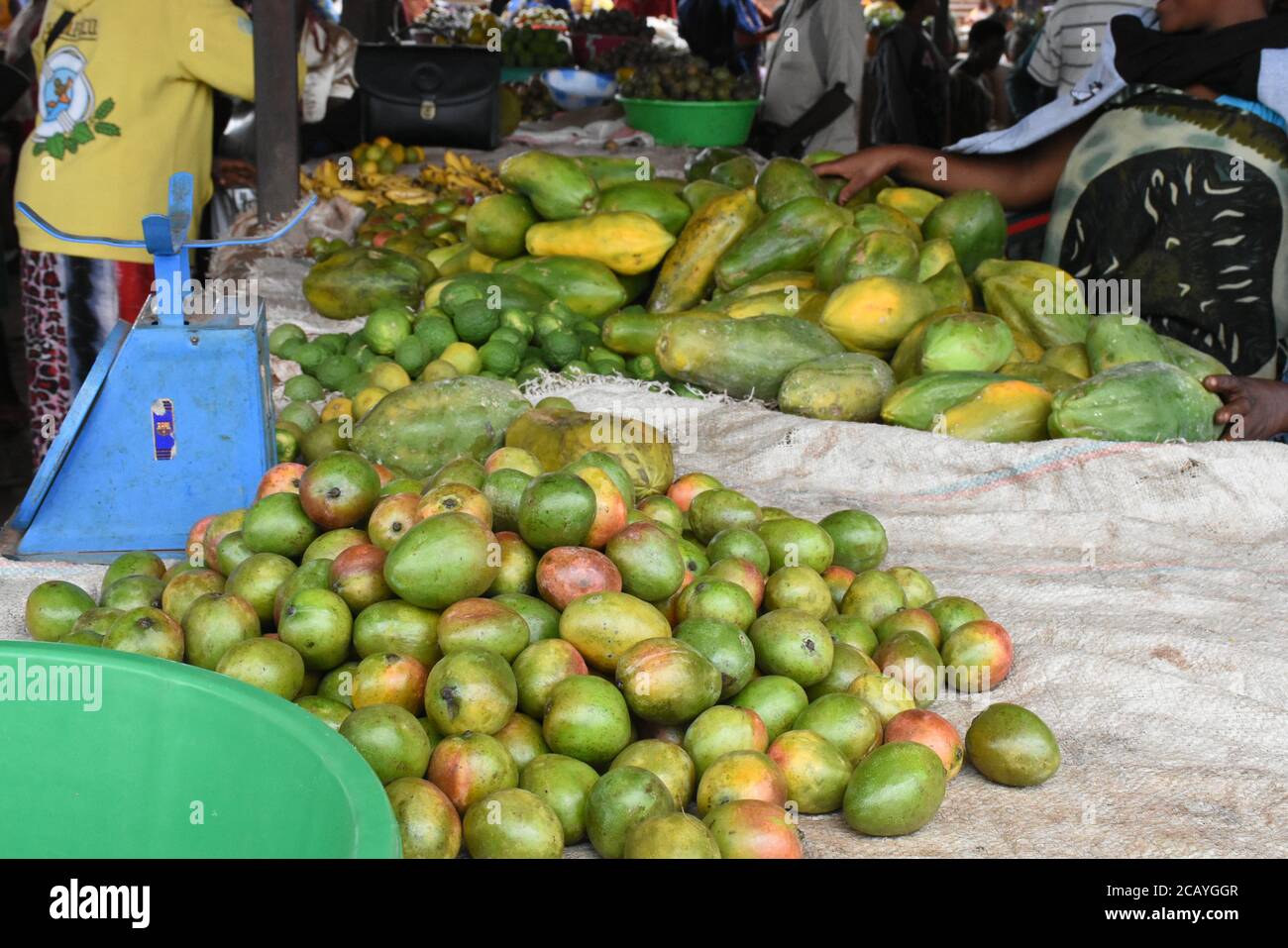 Frutta nel mercato Foto Stock