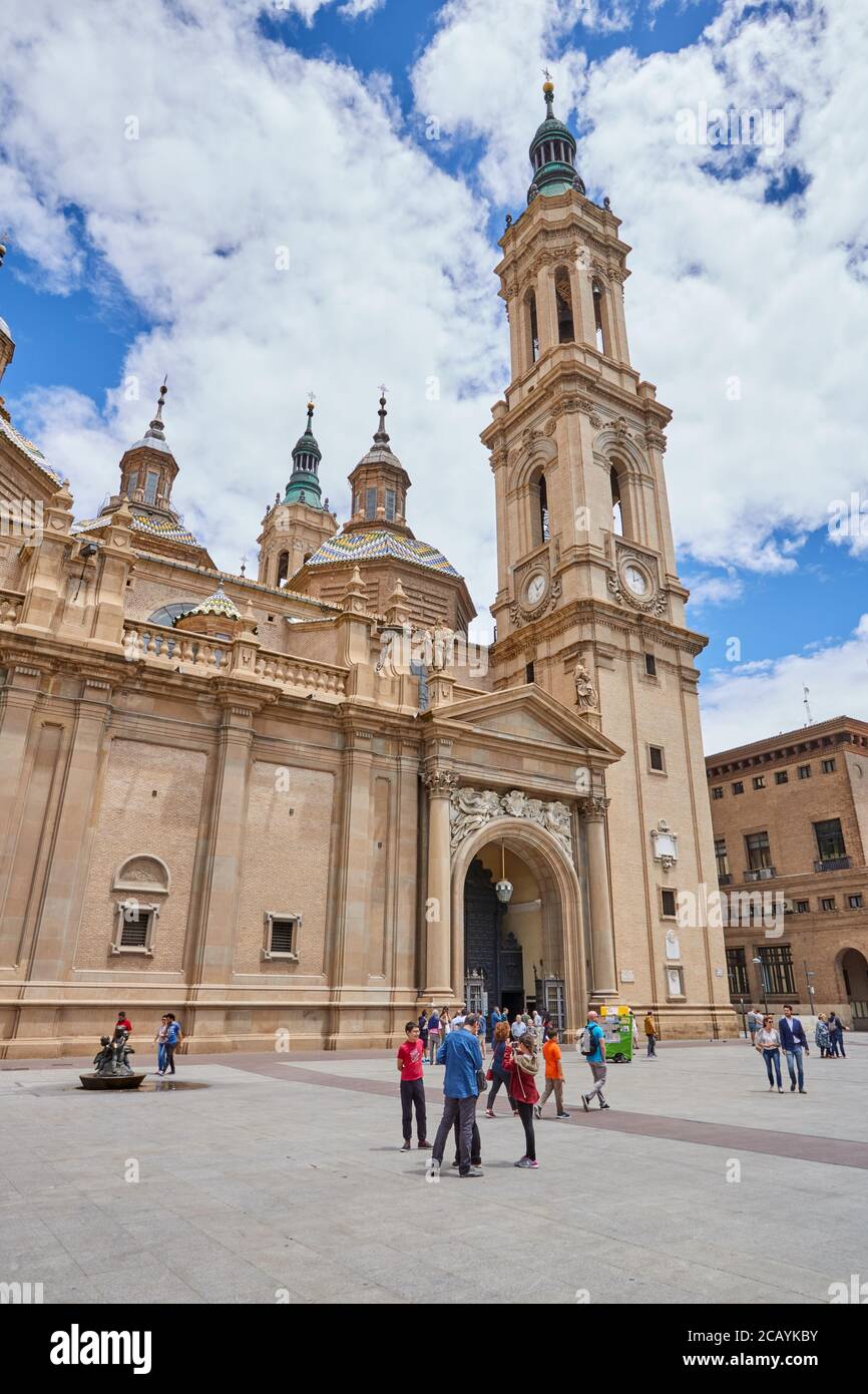 La Cattedrale del Salvatore (in spagnolo: Catedral del Salvador) o la Seo de Zaragoza è una cattedrale cattolica romana a Saragozza, in Aragona, Spagna. Foto Stock