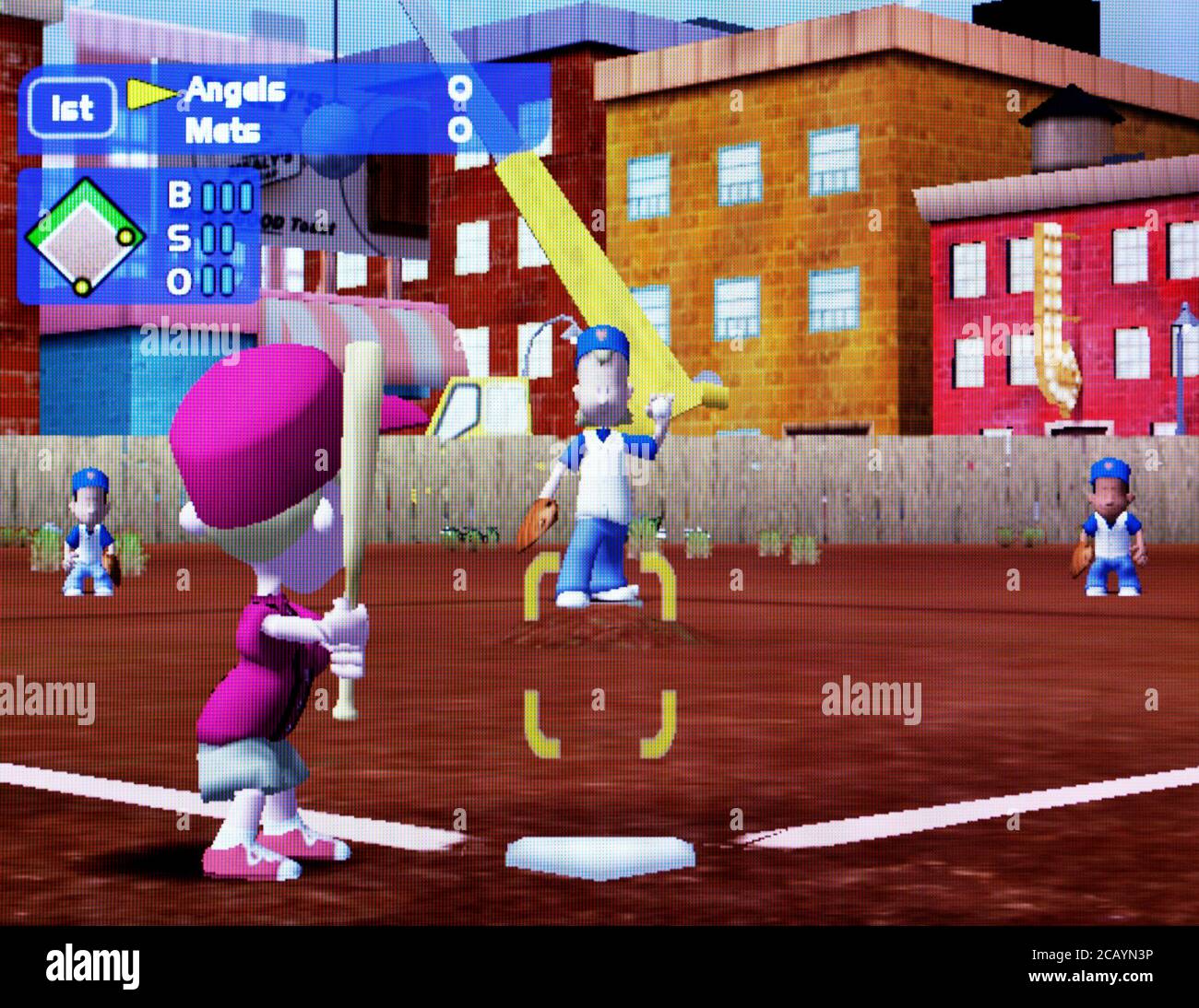 Backyard Baseball - Nintendo Gamecube Videogame - solo per uso editoriale Foto Stock