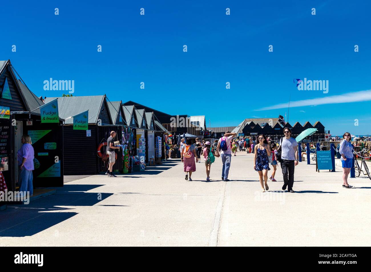 Mercato artigianale e artigianale del porto di Whitstable, Kent, Regno Unito Foto Stock