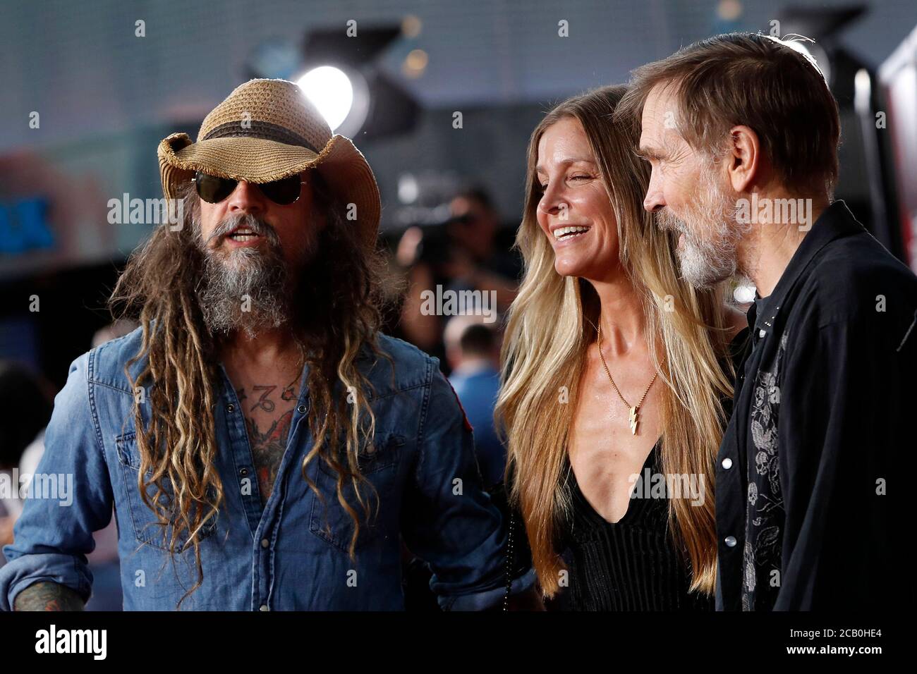 LOS ANGELES - SET 12: Rob Zombie, Sheri Moon Zombie, Bill Moseley al Halloween Horror Nights agli Universal Studios Hollywood il 12 settembre 2019 a Universal City, California Foto Stock