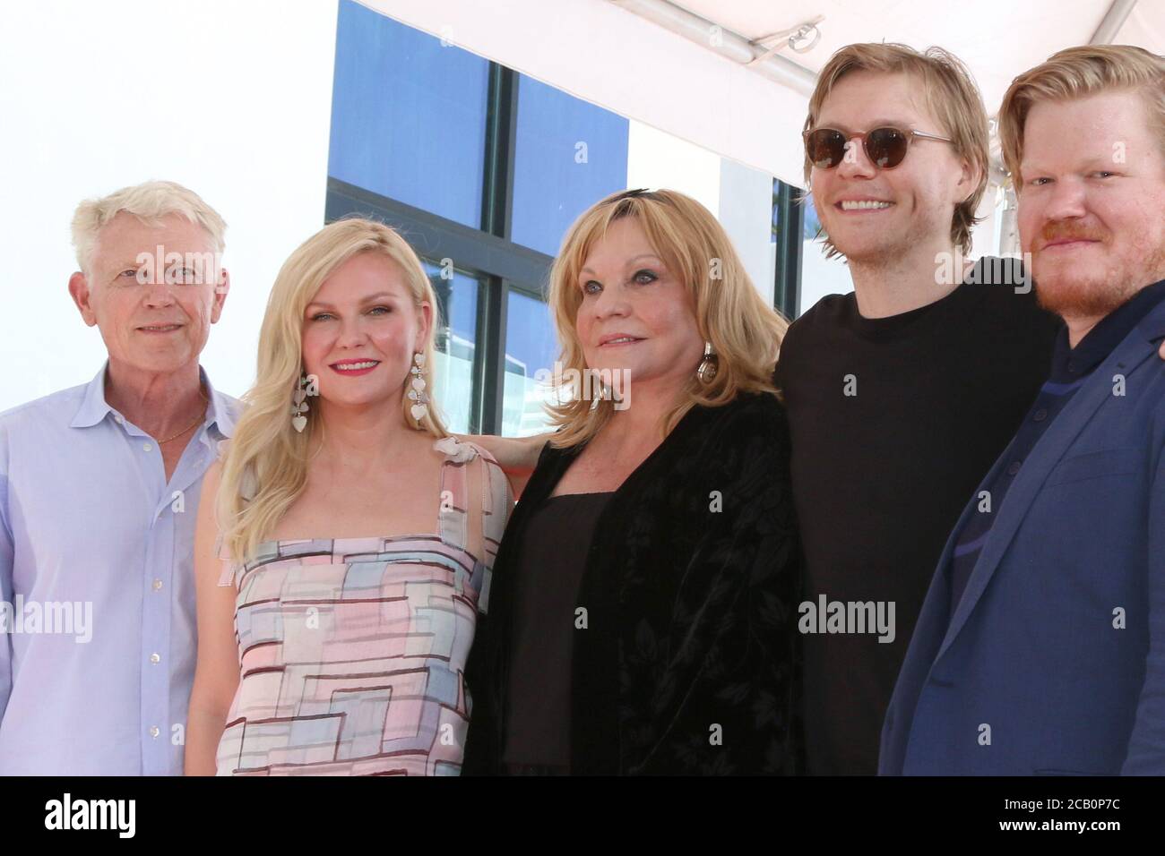 LOS ANGELES - 29 AGOSTO: Klaus Dunst, Kirsten Dunst, Inez Rupprecht, fratello, Jesse Plemons alla cerimonia della stella di Kirsten Dunst sulla Hollywood Walk of Fame il 29 agosto 2019 a Los Angeles, California Foto Stock