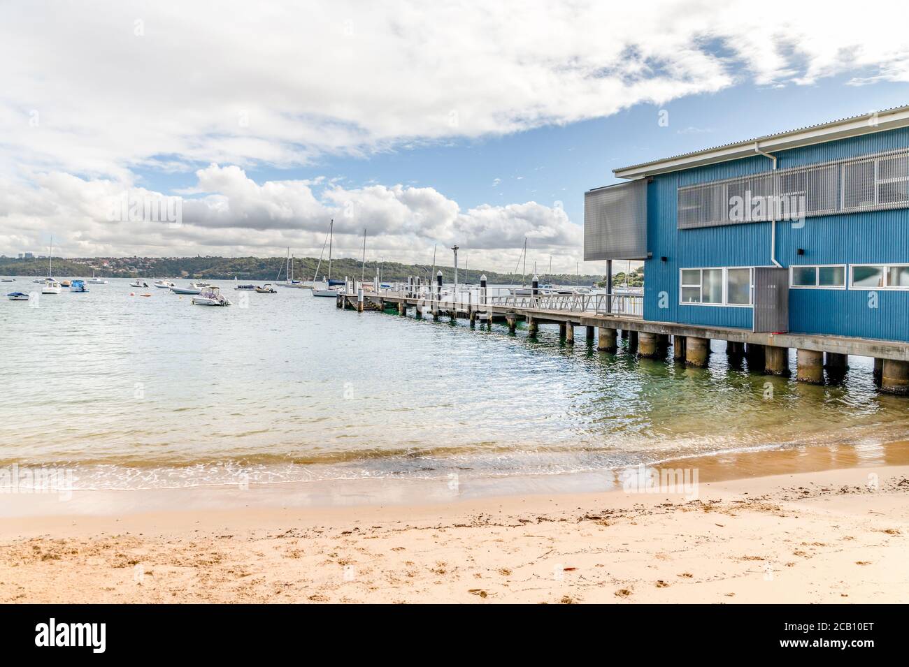 Sydney NSW Australia - 27 Maggio 2020 - Vaucluse Yatch Club in un pomeriggio di autunno nuvoloso Foto Stock