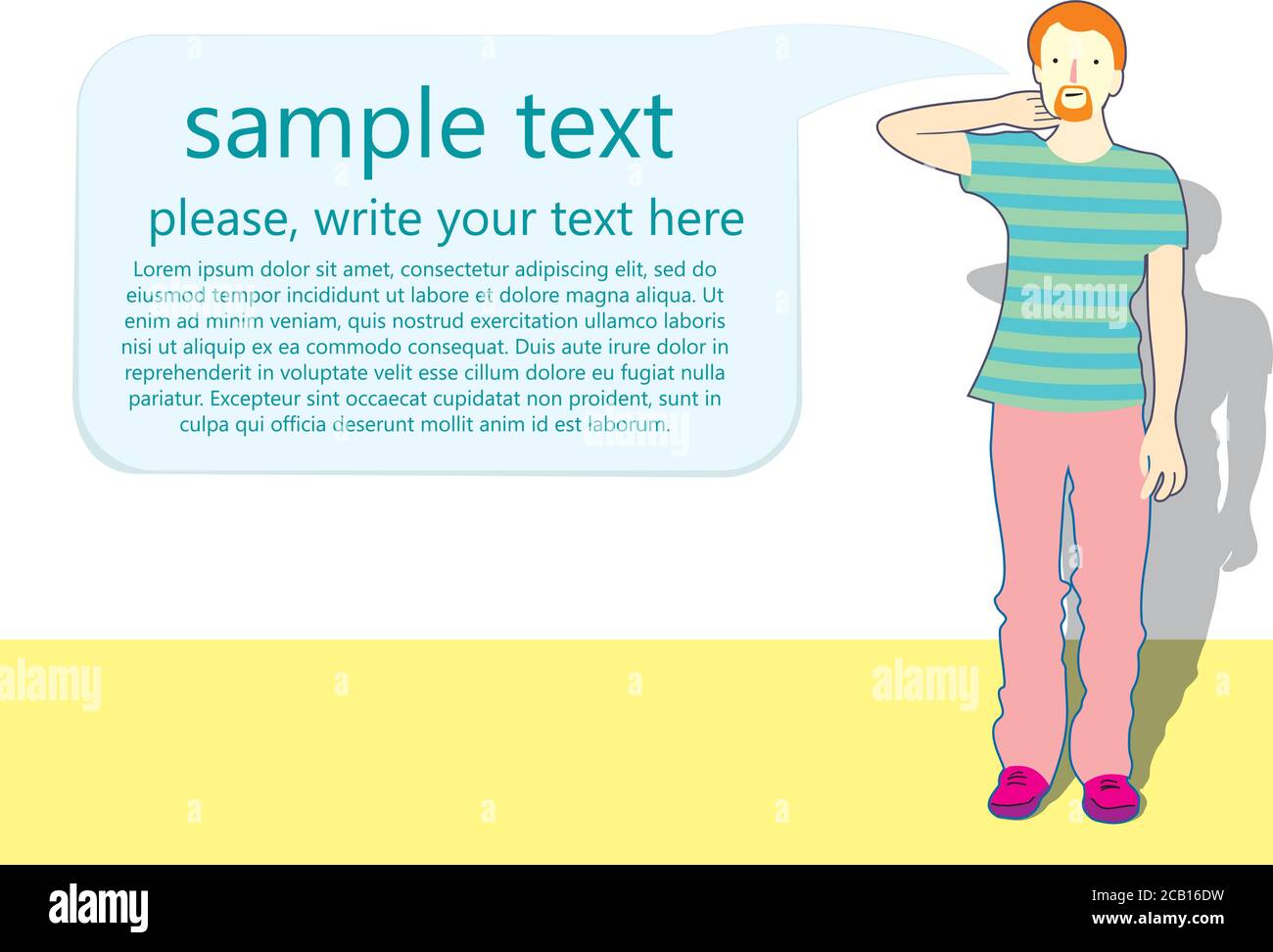 Il giovane gli graffia la testa pensierosamente. Uomo d'affari perplesso che gratta la testa, pensando profondamente a qualcosa, cercando di trovare una soluzione. Illustrazione Vettoriale