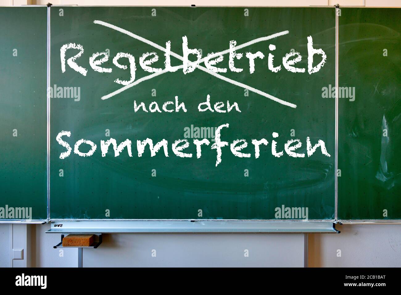 Nessun riavvio della scuola in attività regolare dopo le vacanze estive, crisi di Corona, Germania Foto Stock