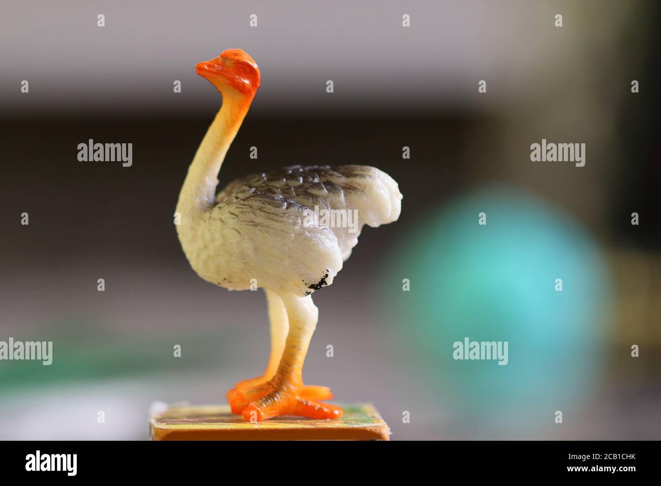 Attraente giocattolo di plastica di Ostrich Bird Foto Stock