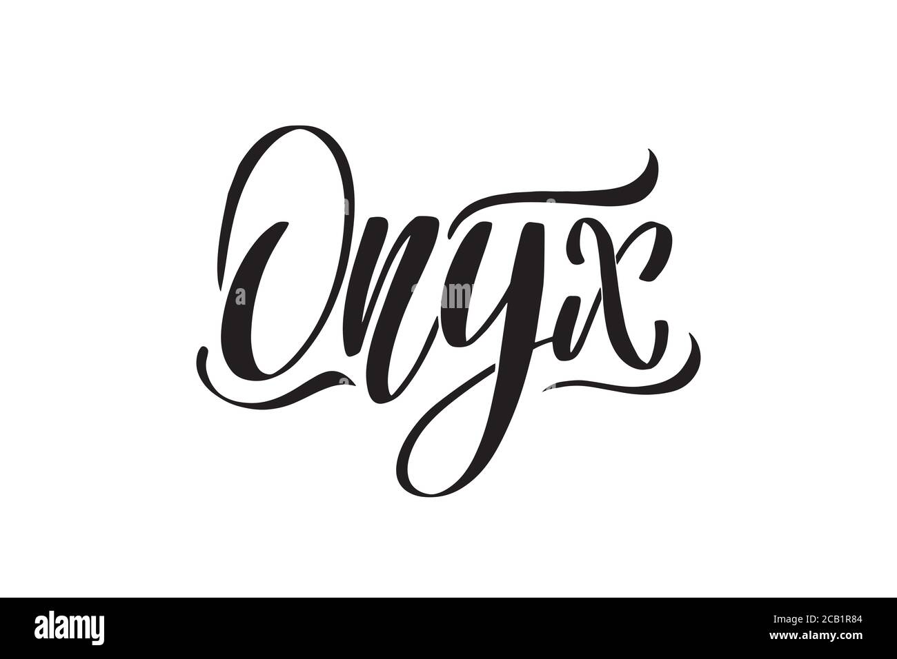 Vettore illustrazione di calligrafia isolati su sfondo bianco. Illustrazione Vettoriale