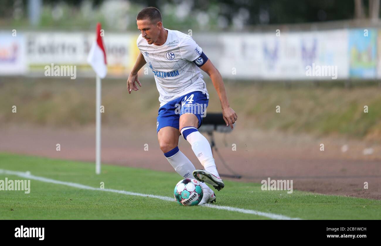 Firo: 09.08.2020, Fuvuball: Calcio: 1° campionato Bundesliga 2020/21 FC Schalke 04 - VfL Osnabrvºck, Osnabrueck azione individuale, BASTIAN OCZIPKA | utilizzo in tutto il mondo Foto Stock