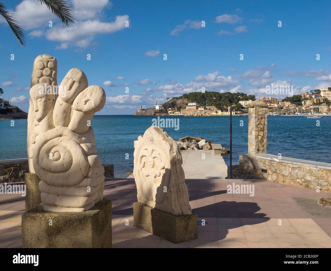Port de Soller , Maiorca Spagna. Foto Stock