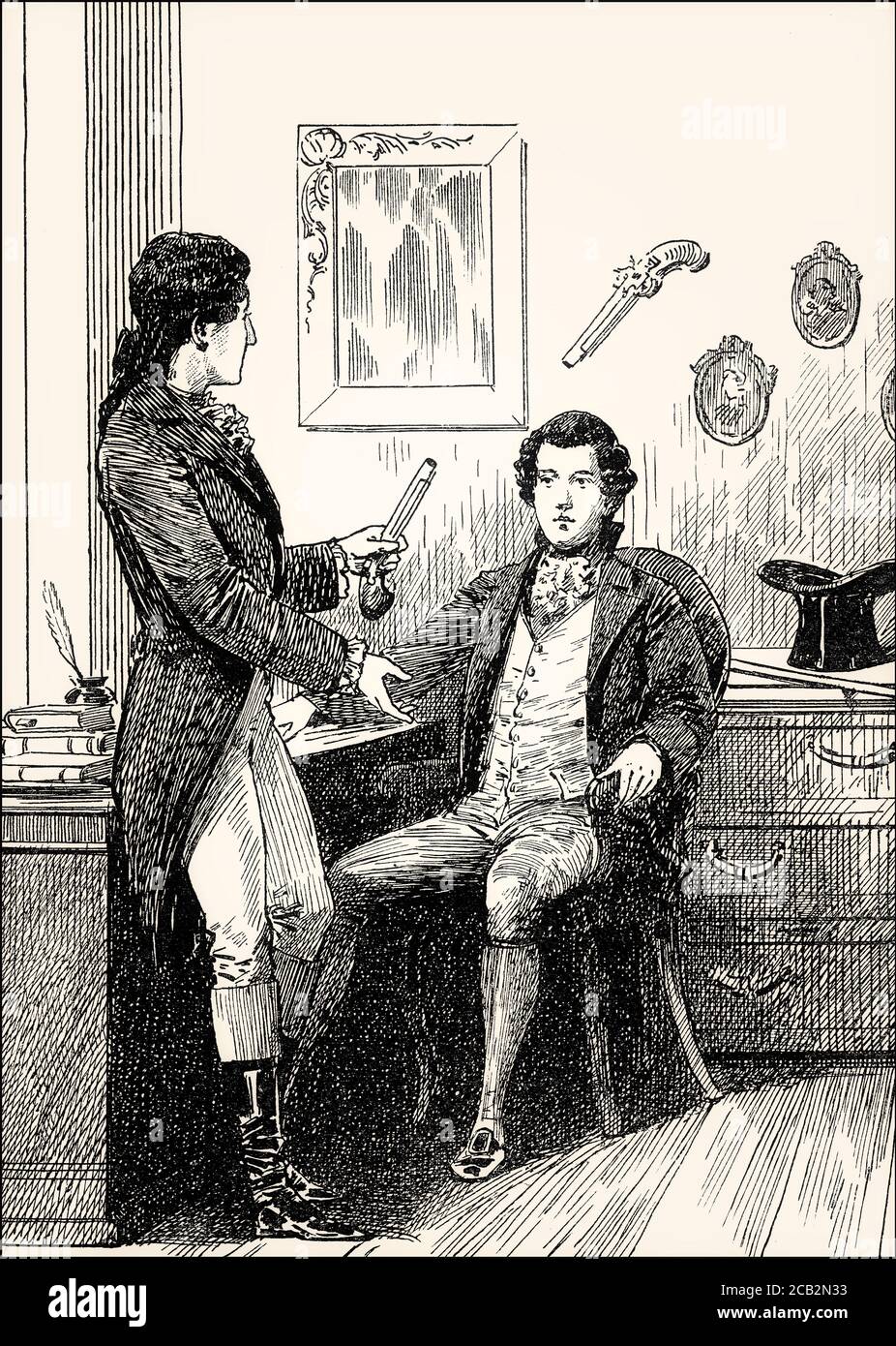 Albert e Werther, i dolori di Young Werter, un romanzo di Johann Wolfgang von Goethe Foto Stock